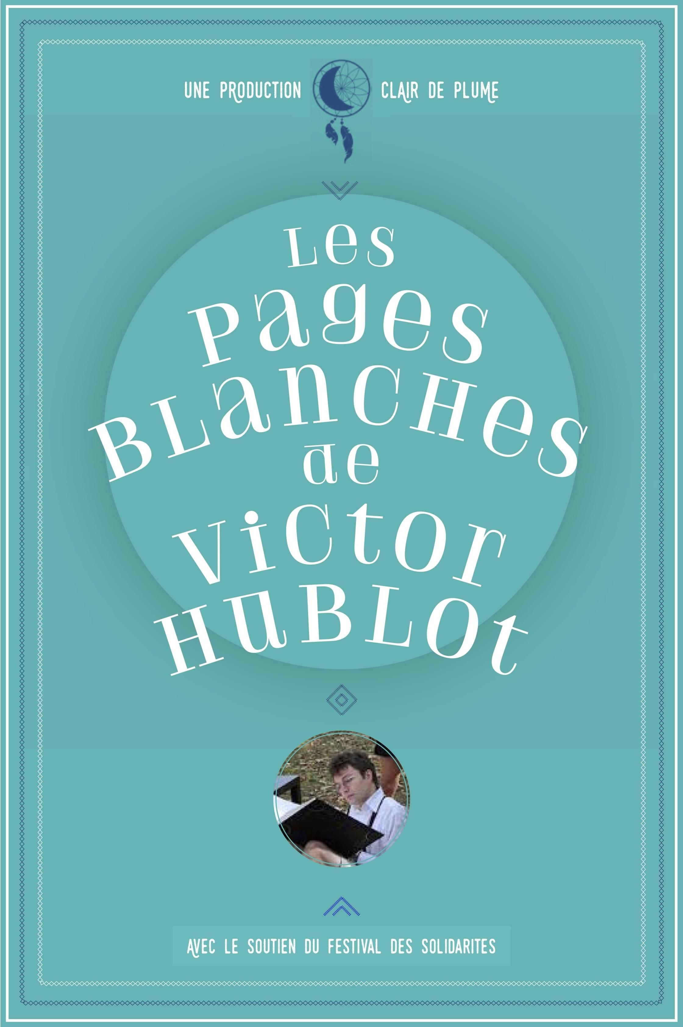 Affiche Les pages blanches de victor hublot
